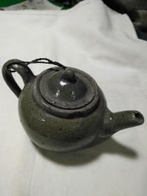 老窑青釉茶壶，稀见藏品