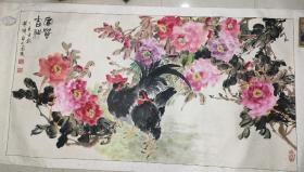 手绘，赵峰款，大幅  画心178 X 94.5