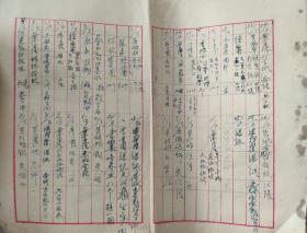 50、60年代中山大学物料领取登记表七张(陈小彭、李宝健、江静波等著名教授签名)写的是繁体字