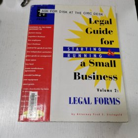英文原版The Legal Guide for STARTING&RUNNING a Small Business Volume 2 Legal Forms启动和运行的法律指南 小企业第二卷法律形式