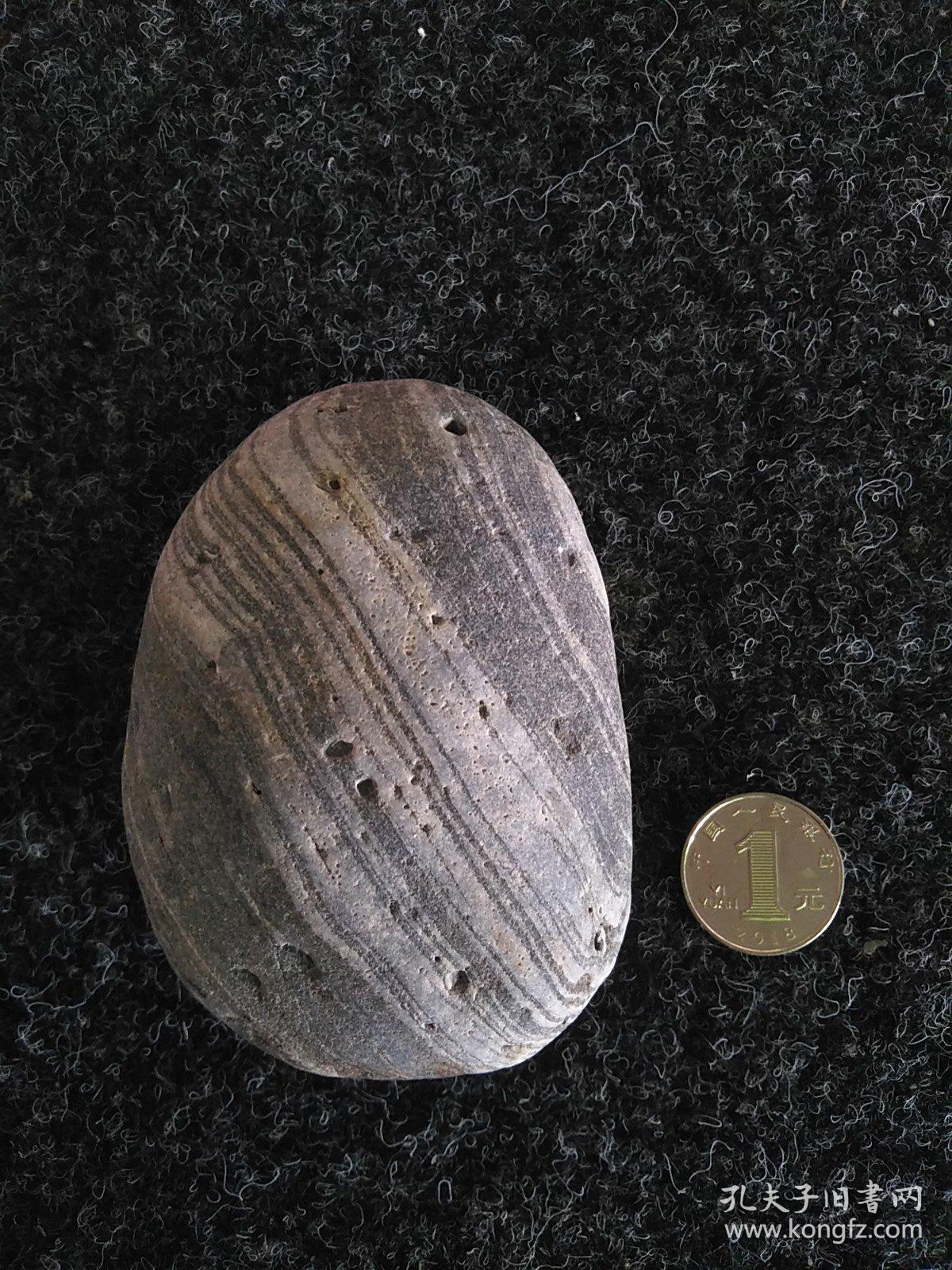 奇石:涪江天然条纹石