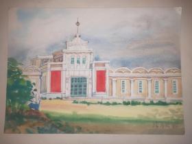 著名画家张华清的两张老水彩风景，1984年的作品。看看第二张，是不是很像您的电脑桌面呀。