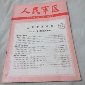 人民军医  卫勤学术增刊1983—1（总第6期）