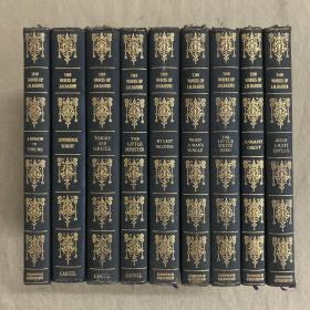 1929年限量版- The works of J.M.Barrie 《詹姆斯•巴里作品集》詹姆斯·巴里是著名儿童文学小飞侠彼得•潘的作者！羊皮豪华善本 9册全！1929年出版，皮面精装本，烫金书脊封面，书顶刷金，大理石湿拓画扉页，非常漂亮