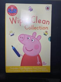 粉红佩佩猪小妹 英文原版 Peppa's Wipe Clean Board Books 小猪佩奇 字母 数数 数字 纸板擦擦书 全新未拆封！