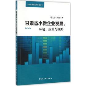 甘肃省小微企业发展：环境、政策与战略 马文静 中国社会科学出版社
