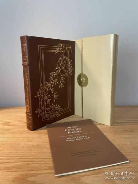 William Butler Yeats Selected Poems《叶芝诗集》 franklin library 1979年出版 真皮精装 限量收藏版 世界100伟大名著系列丛书之一