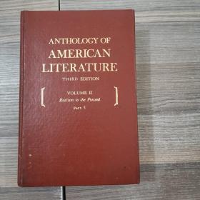 Anthology of American Literature(Third Edition):Volume II Realism to the Present (Part1)