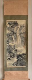 熊宜中绢本山水挂轴