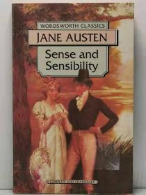 简·奥斯汀《理智与情感》     Sense and Sensibility by Jane Austen  [ wordsworth Classics 1992年版 ]   (英国文学经典) 英文原版书
