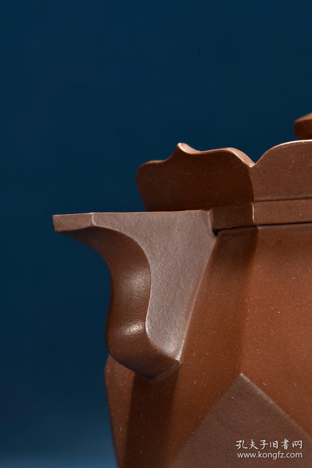 回流紫砂壶旧藏俞国良款紫砂僧帽壶