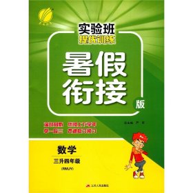 数学(3升4年级RMJY暑假衔接版)/实验班提优训练 9787214194695