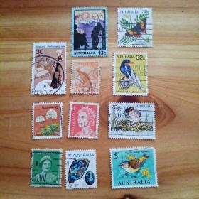 外国邮票 澳大利亚信销邮票11枚不同（乙07-1.2）