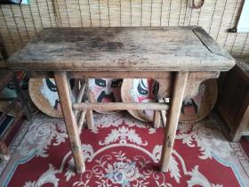 老楸木条桌，宽49长98高85厘米，350元，发物流，物流费到付