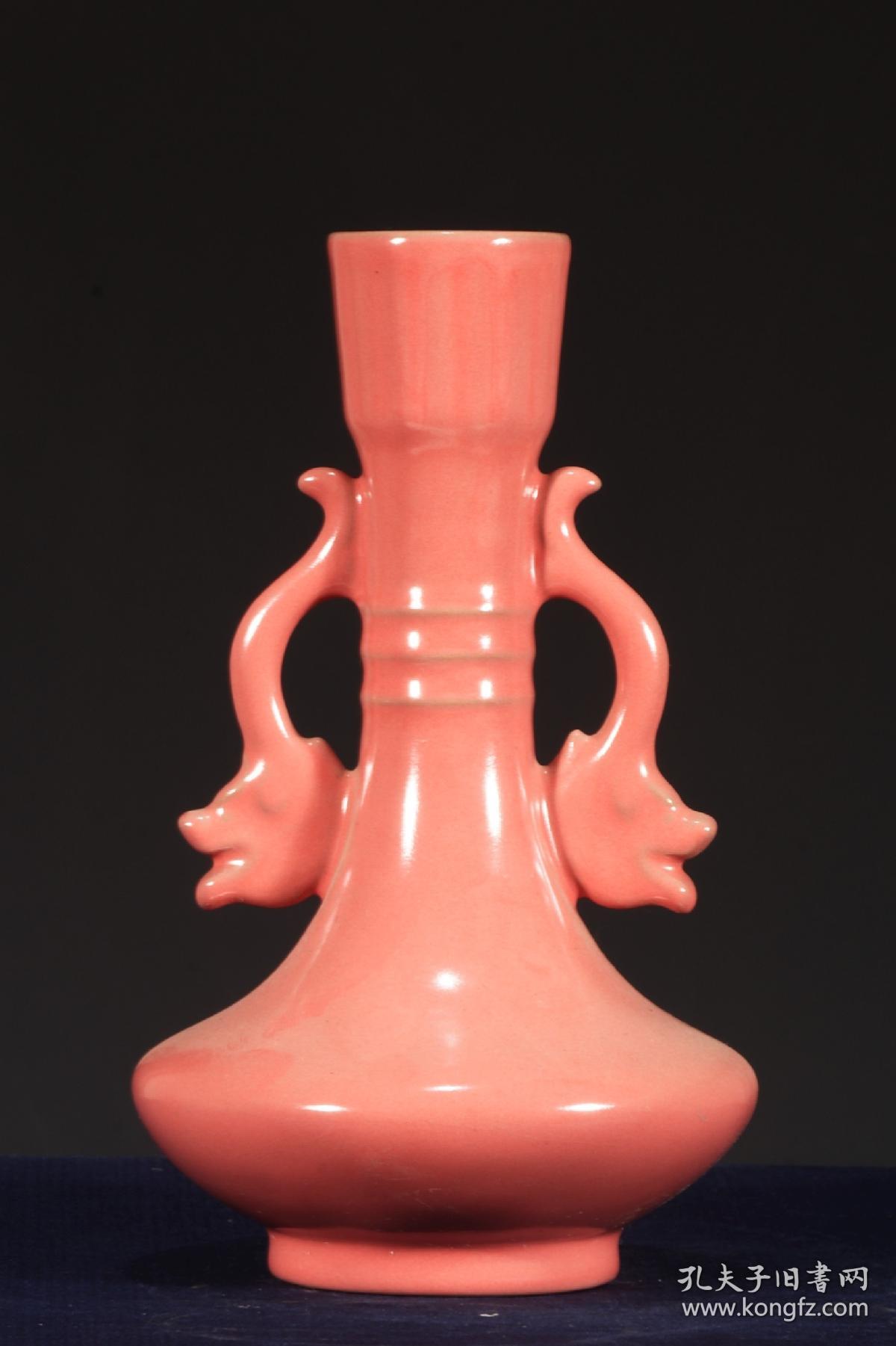 美品.精工细作官窑"宋徽宗"款红釉瓶