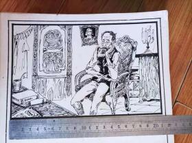 堂吉诃德 连环画画稿 共计696张图全（保真）