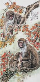 中美协左进伟精品画作（带合影）