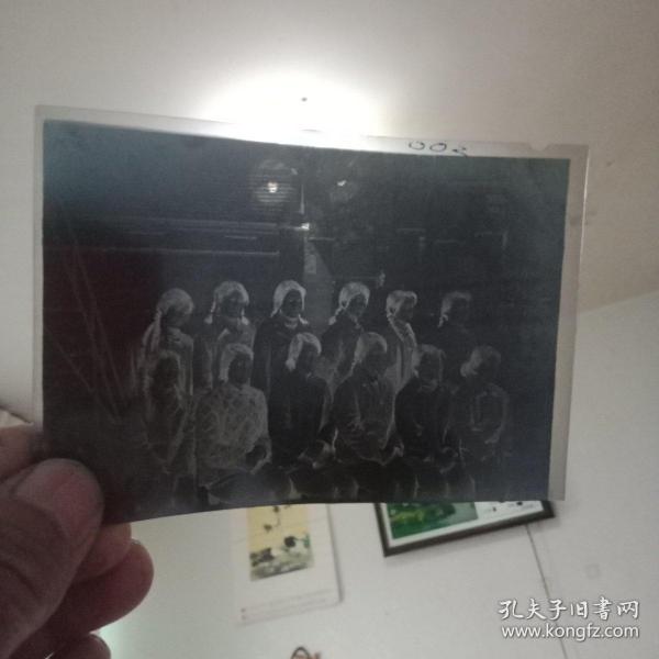 七八十年代老底片:院夼学校女生合影