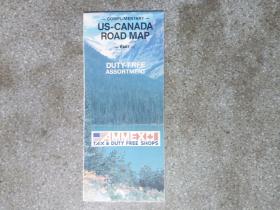 旧地图-美国加拿大公路地图东部英文版(693)4开8品