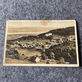 1926年德国万宝龙实寄明信片一张 有泛银