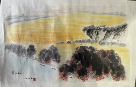 七十年代佚名山水（卖家保真）