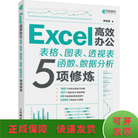 Excel高效办公 表格、图表、透视表、函数、数据分析5项修炼