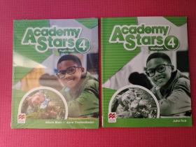 Academy Stars Level 4 【Pupil's Book 、Workbook 2本合售 16开】9780230490123