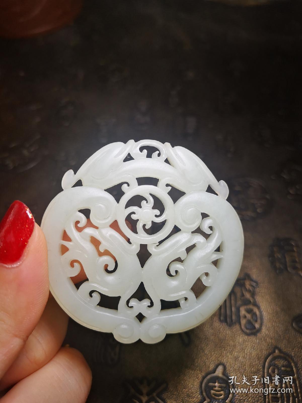 玉器古玩杂项文玩仿古老物件  玉牌茶宠茶垫  送精品长链