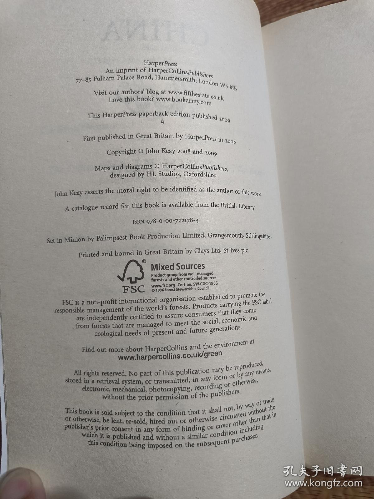 China A History_John Keay_孔夫子旧书网