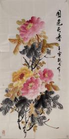 保真名家字画，尚现成137X68cm
                        现为中国美术家协会山东分会会员,刘勰故里书画院、蒲松龄书画院副院长。