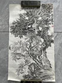 赵润华国画，尺寸69*40cm