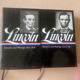 （ 全二册 ）Abraham Lincoln：Speeches and Writings ，1832-1858、1859-1865 【 全新 95 品 】：精装，林肯文集、林肯演讲集（ 林肯演说集 ）