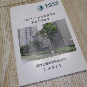 上海110千伏树浜变电站示范工程建设  实物拍图供参考