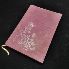 50年代老笔记本  日记本1956年《文学日记》精装本，带鲁迅像、精美插图，未书写
