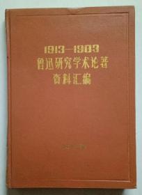 1913-1983 鲁迅研究学术论著资料汇编【索引分册】