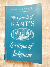 The Genesis of Kant's Critique of Judgment