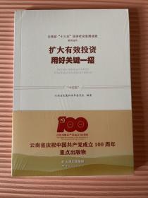云南省十三五经济社会发展成就系列丛书（扩大有效投资用好关键一招）