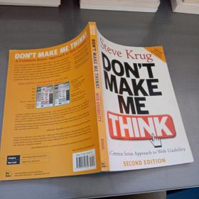 Don't Make Me Think：A Common Sense Approach to Web Usability, 2nd Edition