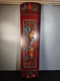 价格1200元，漆器实木手工彩绘描金乐器古筝
长1.2米 宽34厘米，重5.05公斤