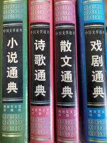 中国文学通典四册全：戏剧通典 小说通典 散文通典 诗歌通典