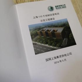 上海110千伏树浜变电站示范工程建设  实物拍图供参考