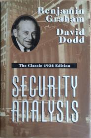 security analysis（the classic 1934 edition）英文原版精装品相好