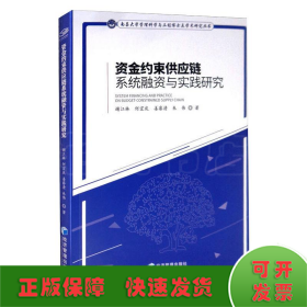 资金约束供应链系统融资与实践研究