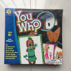 Boad Game: You who    英文原版  儿童棋盘游戏：你是谁   库存未拆封   AGES 6+  6岁以上