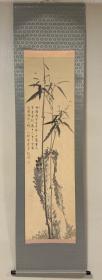 杉溪六桥绢本竹石图
