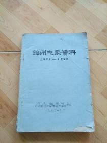 锦州气象资料1951--1974