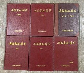 安徽农业科学 1979-1980、1982、1984、1986、1987、1988 合订本 精装本 品相好 6本合售