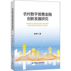 农村数字普惠金融创新发展研究杨菁中国金融出版社