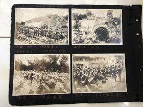 民国时期1928年日军攻占济南，济南惨案（五三惨案）老照片4张，济南城门、城墙、日本鬼子射击、被俘虏的国军军人