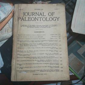 JOURNAL OF PALEONTOLOGY1967年外文原版详情见图16开厚本